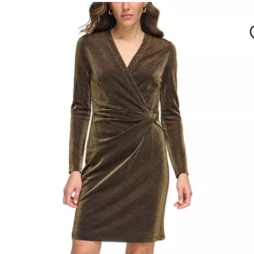 TOMMY HILFIGER Women's Metallic Sheath Dress